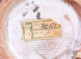 Iparművész hal alakú kínáló, jelzett, hibátlan, 30x30 cm