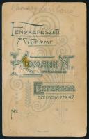 cca 1900 Vaszary Lászlóné, szül. szentgyörgyvölgyi Csupor Mária (1847-1924), Vaszary László (1837-19...