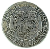 Német államok / Schwarzenbergi Hercegség 1696MIM 1T "Ferdinánd Vilmos és Mária Anna" Ag Kö...