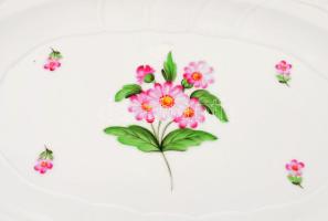 Herendi bécsi rózsa mintás sültes tál. Kézzel festett, jelzett, hibátlan 38x30 cm