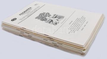 Kisgrafika folyóirat 1992-1994, komplett évfolyamok. A tételhez tartozik az 1994. évi különszám. Kia...