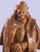 Istók János (1873-1972). Szabad hajdú. Terrakotta, jelzett, m: 35 cm