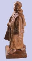 Istók János (1873-1972). Szabad hajdú. Terrakotta, jelzett, m: 35 cm
