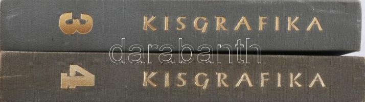 Kisgrafika folyóirat 1972-1974 és 1975-1977, komplett évfolyamok. Félvászon kötésekben, jó állapotba...