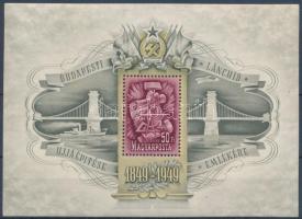 1949 Lánchíd III. blokk (140.000) (kis gumihiba a kereten / small gum disturbance)