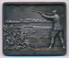 Kisfaludi Strobl Zsigmond (1884-1975) 1940. "Országos Magyar Galamblövő Egylet" egyoldalas, ezüstözött bronz sportplakett, "Siófok 1940. VI. 19-23." gravírozással, "BERÁN N. BUDAPEST DÖBRENTEI Ú. 2." gyártói jelzéssel (51x61mm) T:XF Hungary 1940. "Országos Magyar Galamblövő Egylet (National Hungarian Pidgeon Shooting Club)" one-sided, silver plated bronze plaque, with "Siófok 1940. VI. 19-23." engraving and with makers mark "BERÁN N. BUDAPEST DÖBRENTEI Ú. 2.". Sign.: Zsigmond Kisfaludi Strobl (51x61mm) C:XF HP.: 4929.