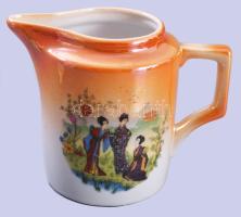 Zsolnay japán mintás kiöntő, jelzett, hibátlan, m: 12 cm