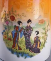 Zsolnay japán mintás kiöntő, jelzett, hibátlan, m: 12 cm