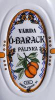 Hollóházi Várda ó-barack pálinkás butella, porcelán, hibátlan, m: 24 cm