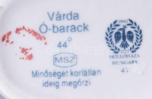 Hollóházi Várda ó-barack pálinkás butella, porcelán, hibátlan, m: 24 cm