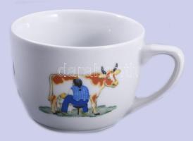 Langenthal gyermek reggeliző csésze, jelzett, hibátlan, 9x6 cm