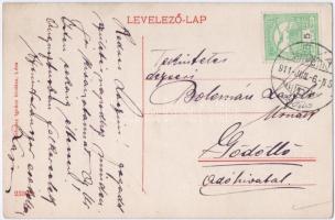 1911 Léva, Levice; Városi vigadó és nagyszálloda, Kertész Lajos üzlete. Schulcz Ignác kiadása / hote...