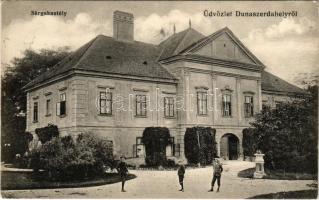 1915 Dunaszerdahely, Dunajská Streda; Sárga kastély. Petényi Márk kiadása / castle (EK)