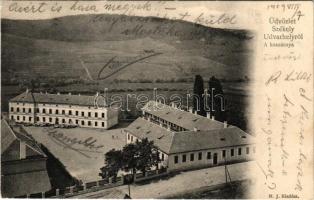 1904 Székelyudvarhely, Odorheiu Secuiesc; Kaszárnya, laktanya. M. J. kiadása / military barracks (EK)
