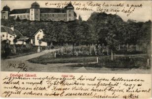 1912 Gács, Halic; vár. Redlinger kiadása (Losonc) / Halicky hrad / castle (EK)