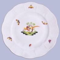 Herendi Pheasant, Bird and Insect mintás süteményes készlet. Jelzett, hibátlan, teljes, d: 16-28 cm