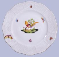 Herendi Pheasant, Bird and Insect mintás süteményes készlet. Jelzett, hibátlan, teljes, d: 16-28 cm