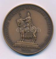 Bognár György (1944-) 1988. MÉE "Államalapító királyunk halálának emlékére 1038-1988 / A Szent Jobb országos bemutatása - 1988 április 16.-október30." kétoldalas, bronz emlékérem (42,5mm) T:AU patina