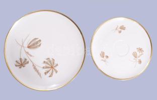 Alka vintage egyszemélyes reggeliző készlet, csésze alátéttel és desszertes tányér. Jelzett, hibátla...