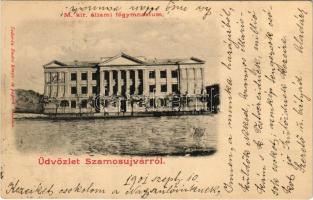1901 Szamosújvár, Gherla; M. kir. állami főgimnázium. Todorán Endre kiadása / school
