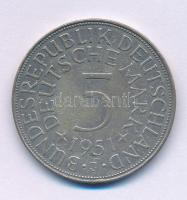 Német Szövetségi Köztársaság 1951J 5M Ag T:VF  Federal Republic of Germany 1951J 5 Mark Ag C:VF  Krause KM#112