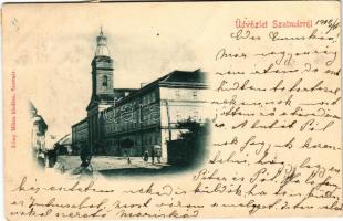 1900 Szatmárnémeti, Satu Mare; Római katolikus templom. Löwy Miksa kiadása / church (EK)