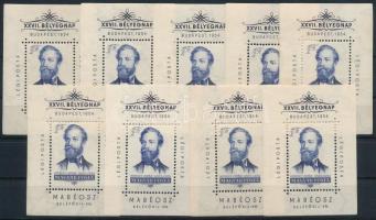1954 Bélyegnap - Jókai Mór 9 db blokk (72.000)