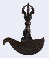 Buddhista gri-gug, hibátlan, h: 12,5 cm