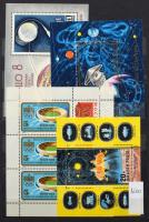 Magyar sorok és blokkok az 1957-1982 közötti időszakból, 8 fekete lapos közepes berakóban (40.150)