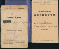 1913-1943 Református egyházi adókönyv + Nyékládháza, ládházi református egyház tagsági könyv