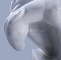 Zsolnay Don Quijote és Sancho Panza. Tervező: Olcsai Kiss Zoltán (1895-1981). Jelzett, m: 38 cm /// ...