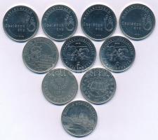 2005-2018. 50Ft (10db 6xklf) forgalmi emlékpénz, közte "1956-os forradalom" T:AU