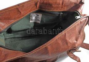Gusti Leder bőr táska, sok zsebbel, 40x30 cm