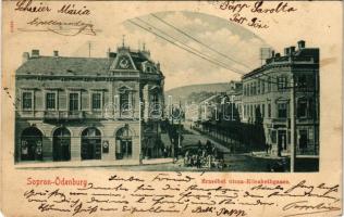 1901 Sopron, Erzsébet utca, üzletek (EK)