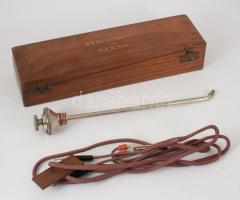 Louis &amp; Loewenstein Berlin kystoskop, fa dobozban, 9x29 cm