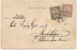 1903 Sopron, Barth Tóbiás, B. Goldner üzlete. Blum Nathan kiadása (szakadás / tear)