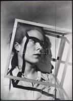 Kepes György (1906-2001) magyar - amerikai festő- és fotóművész felvétele, 1 db modern nagyítás, jelzés nélkül, 21x15 cm