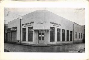 1940 Érsekújvár, Nové Zámky; Barsmegyei Népbank fiókja, Groszman üzlete. Foto Benkő / bank, shop + "1940 A Magyar Művészetért Budapest 1940. XII. 21." So. Stpl. (fa)