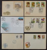74 db küldemény alkalmi bélyegzésekkel