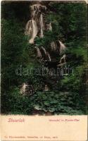 Stájerlak, Steierlak, Stájerlakanina, Steierdorf, Anina; Wasserfall im Kirscha-Tal / Kirscha-völgyi vízesés. G. Florianschütz kiadása / waterfall (EK)