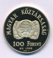1998. 100Ft Cu-Ni-Zn "1848-1849-es szabadságharc" kapszulában T:UNC (eredetileg PP) Adamo EM150