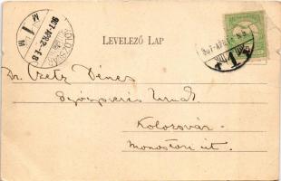 1907 Szeged, Városi színház, Kőrös Albert üzlete (kis szakadások / small tears)