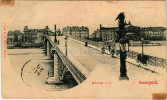 Szeged, Közúti híd. Kiadja Traub B. és Társa (Rb)