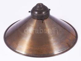 Régi, réz lálmpabúra 25 cm