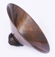 Régi, réz lálmpabúra 25 cm