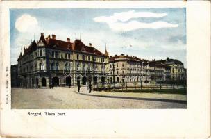 1899 Szeged, Tisza-part. Várnay L. kiadása (kis szakadások / small tears)