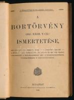 A bortörvény (1893: XXIII. t.-cz.) ismertetése, melyben el van mondva, hogy - a törvény szerint - a ...