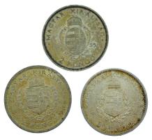 1935. 2P Ag "Pázmány" + 2P Ag "Rákóczi" + 1936. 2P Ag "Liszt Ferenc" -...