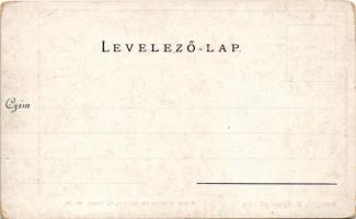 1901 Szeged, Széchenyi tér. Photogr. Aufnahme von Keglovich F. No. 198. (kopott sarkak / worn corner...