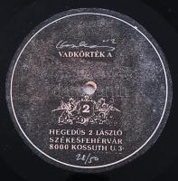 Hegedűs 2 László (1950-): Vadkörték A (művészlemez). Bakelit lemez, nyomat. Jelzett Hegedűs 2 László...